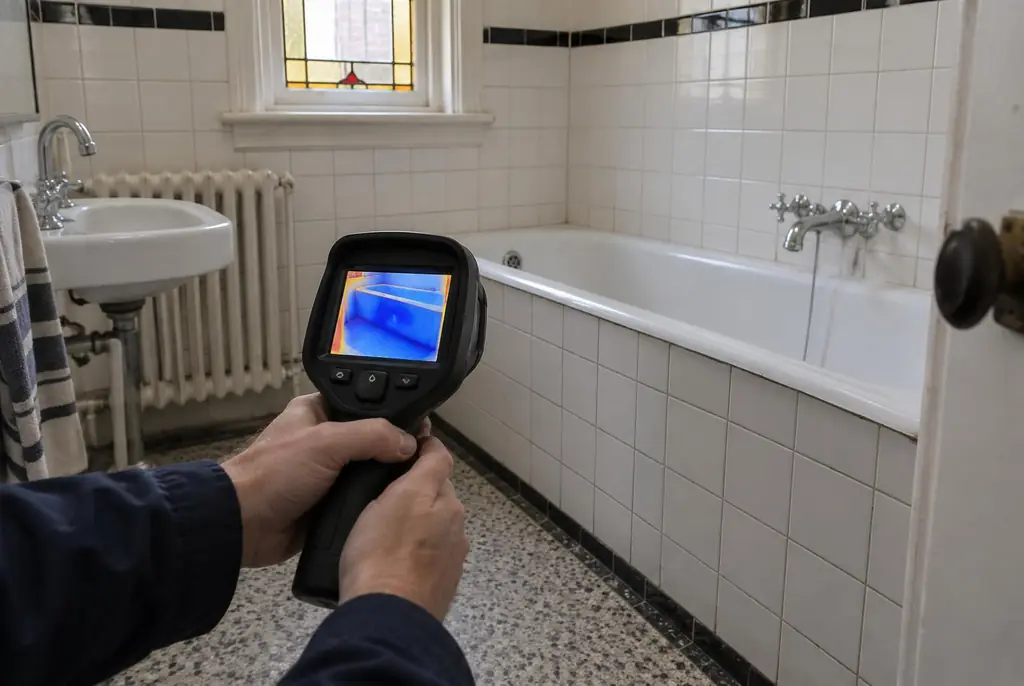 Lekdetectie Geldermalsen – onderzoek in een badkamer van een oudere woning