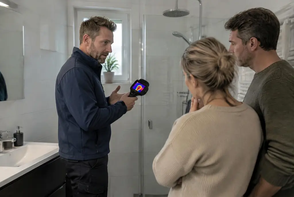 Lekdetectie Geldermalsen – specialist legt bevindingen uit aan bewoner